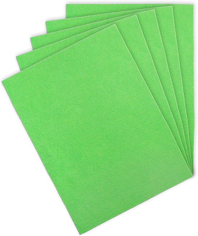 5 毫米厚 | diy 艺术和手工品,拼接缝制,毛毡纸(青柠色)