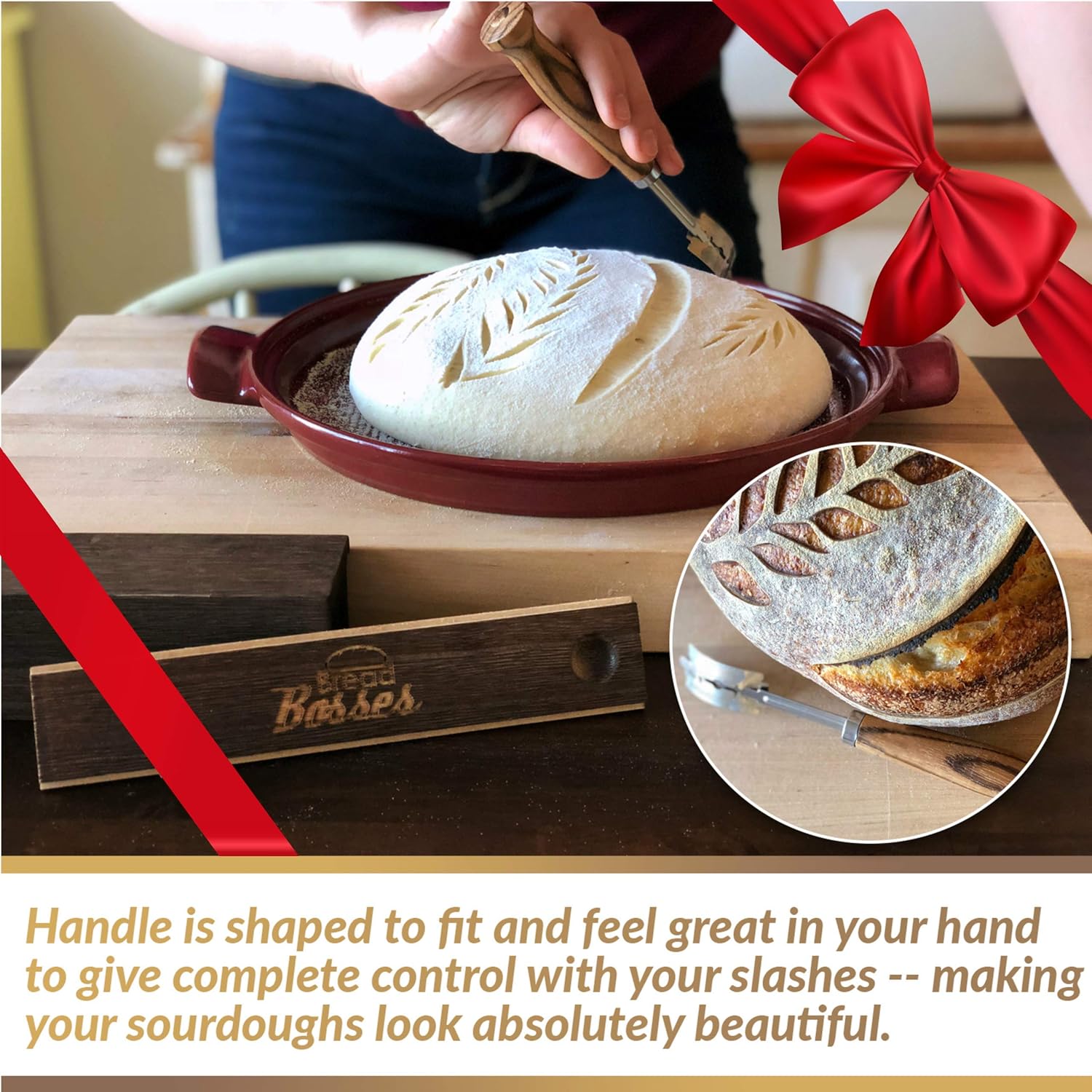 Bread Bakers Lame Slashing Tool 面团制作斜线工具烘焙面包入门瓶装计分刀刮刀刀切割工具切割面包套件 亚马逊中国 厨具