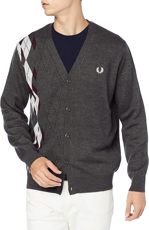 fredperry开衫argylecardiganf3227男士