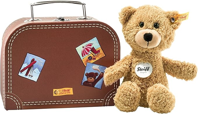 steiff 113390 sunny 泰迪熊,手提箱,米色
