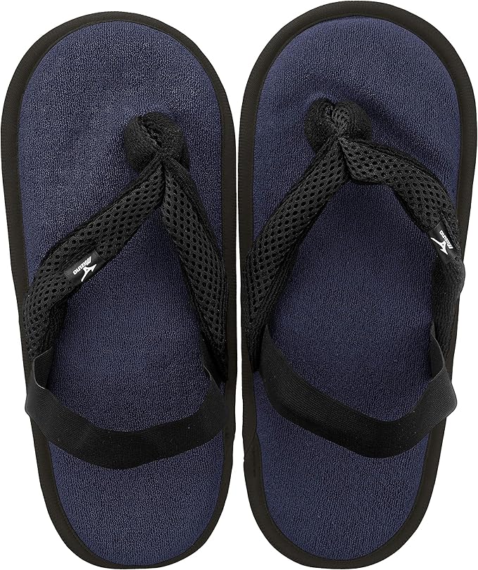 mizuno美津浓室内鞋1双装凉鞋款男士女士男女通用毛巾质地带脚跟的