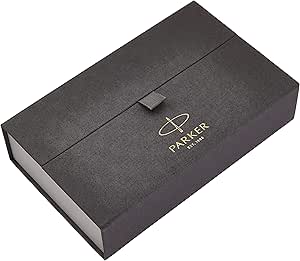 parker 派克 多福国际钢笔| 经典黑色配金色饰边| 优质固体金笔尖