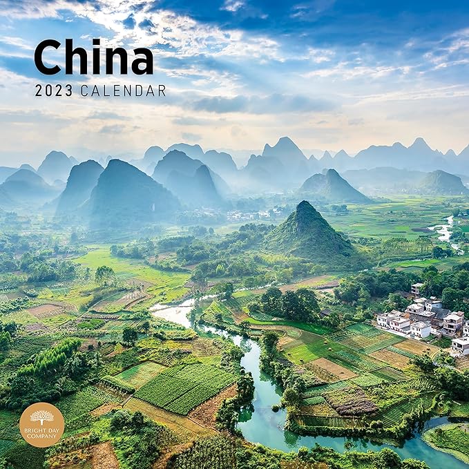 2022 中国挂历,bright day, 12 x 12 英寸,亚洲墙