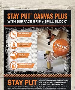 stay put 帆布表面手柄和溢出块 棕褐色 4x12 04328