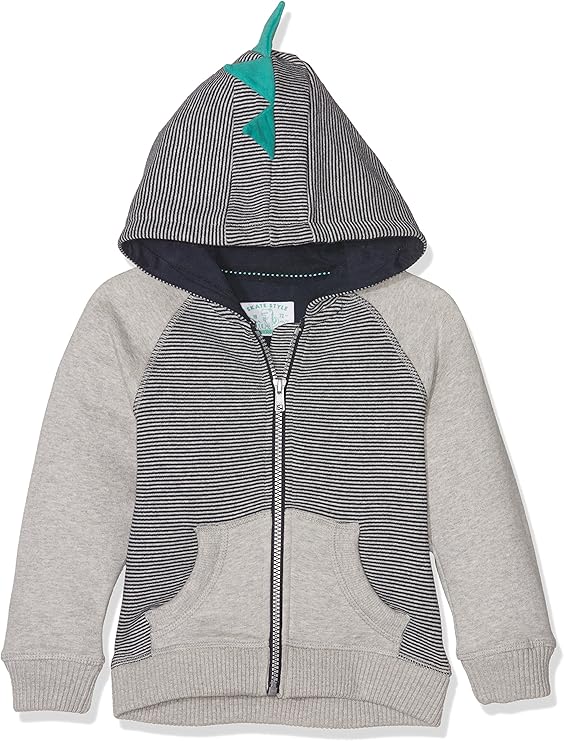 mothercare stripy 拉链连帽衫