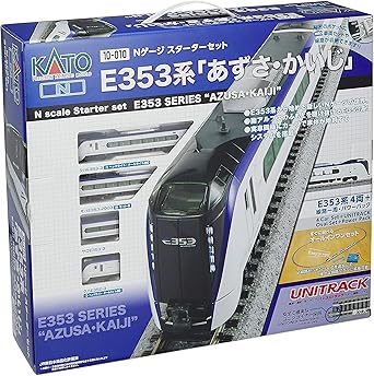 Kato N轨距入门套装e353系azusa Kaiji 10 010 铁道模型入门套装 玩具 亚马逊中国