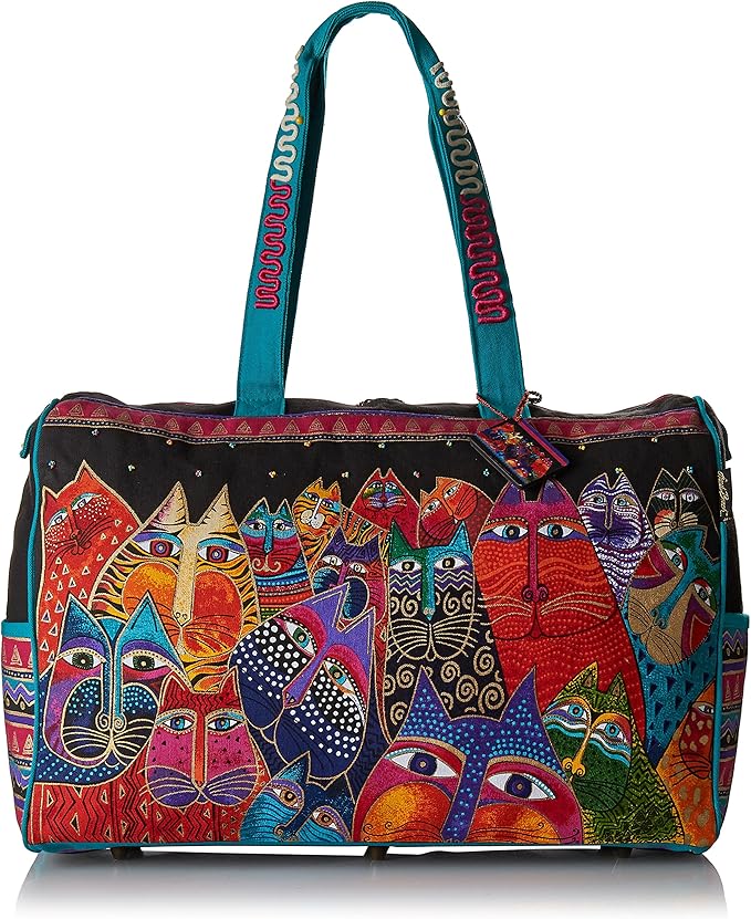 laurel burch 旅行包拉链顶部 53.34 厘米 x 20.32 厘米 x 40.