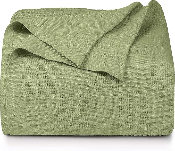 utopia 床上用品棉毛毯 淡*(sage green) full/queen