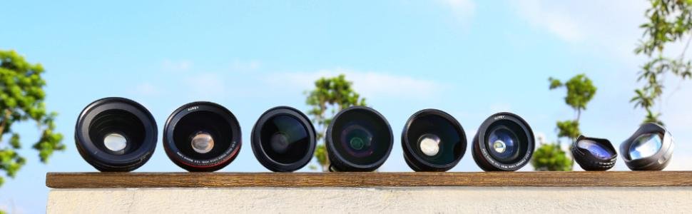 45 x 140度广角  10倍微距夹式iphone镜头,适用于iphone 8/7 / 6s / 6