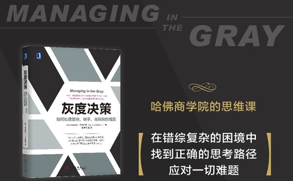 灰度决策:如何处理复杂,棘手,高风险的难题