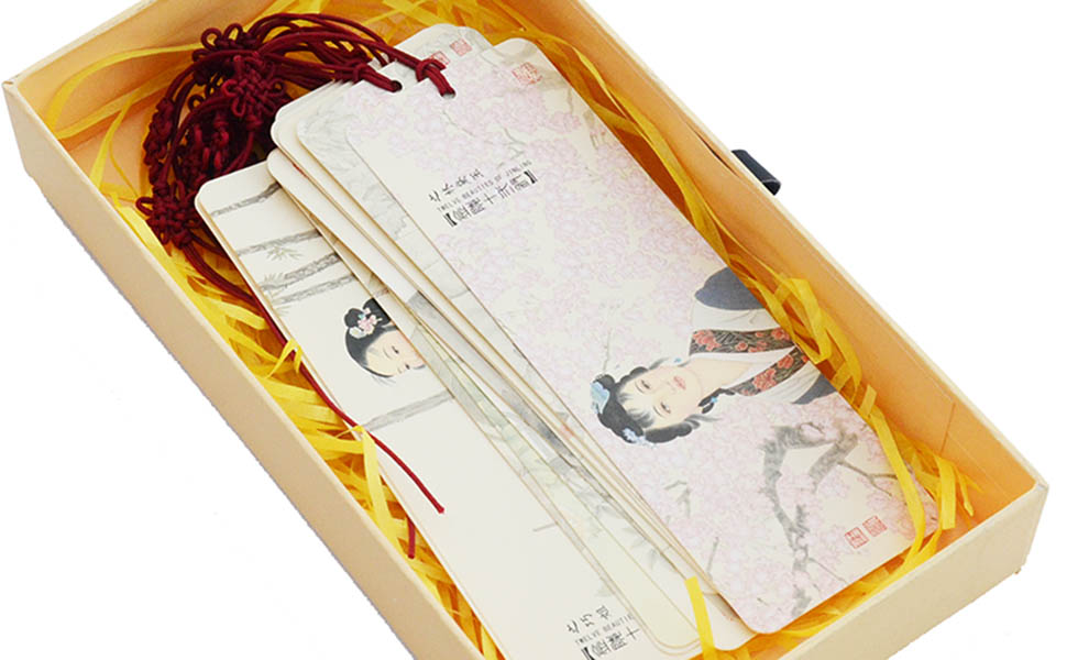 红楼梦金陵十二钗人物彩绘书签 创意古风国学小礼品 单位学校班级活动